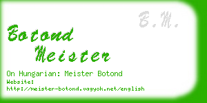 botond meister business card